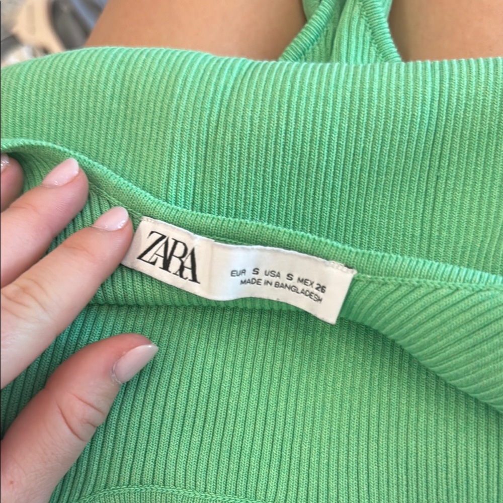 Green Ribbed bodysuit - Picture 2 of 2